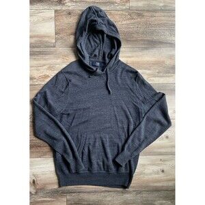 J Crew Knit Goods Hoodie Women's Small Gray Cotton  Knit Hooded Sweatshirt